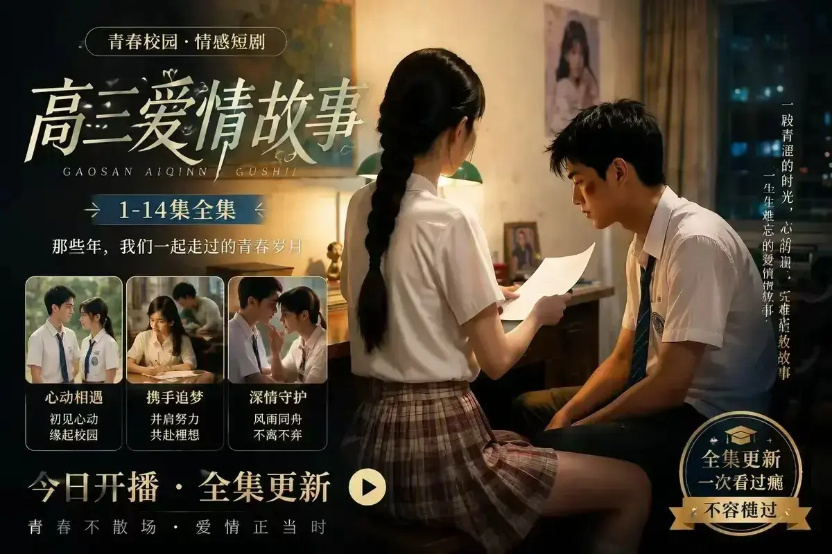 AI校园短剧《B中爱情故事》4KHDR画质完整版 - 未删减误会篇 - 高清观看全集 - 百度网盘在线秒存
