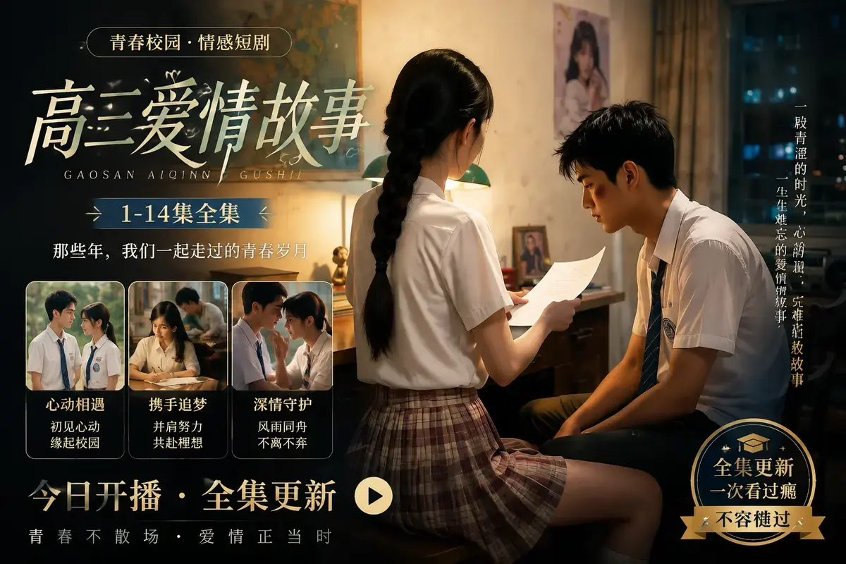 《AI 短剧高三爱情故事》高清完整版在线观看 - 林澈苏晚晴校园恋曲无删减版 - 全集资源免费分享流畅播放